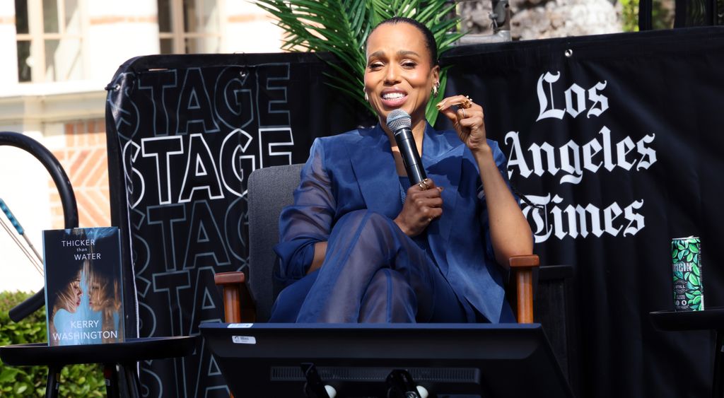 Kerry Washington speaking to crowd the 2024 Los Angeles Times Festival of Books 