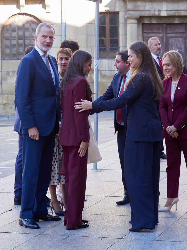 Princess Leonor joined her royal parents and matched her outfit with her mother Letizia