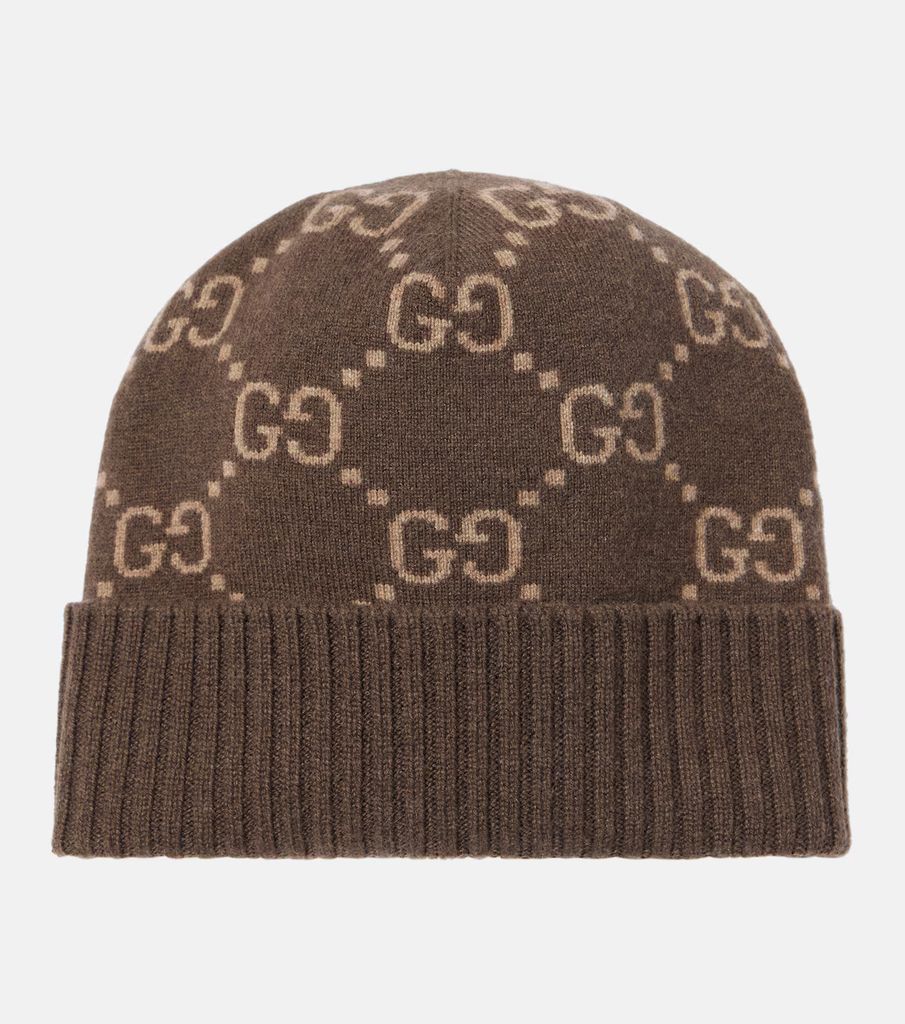 GG Jacquard Cashmere Beanie