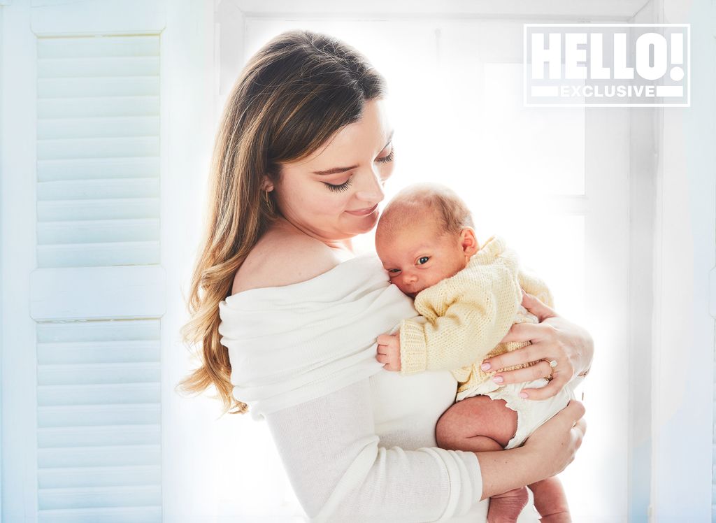 Rosie Kelly poses with baby Billie in exclusive shoot