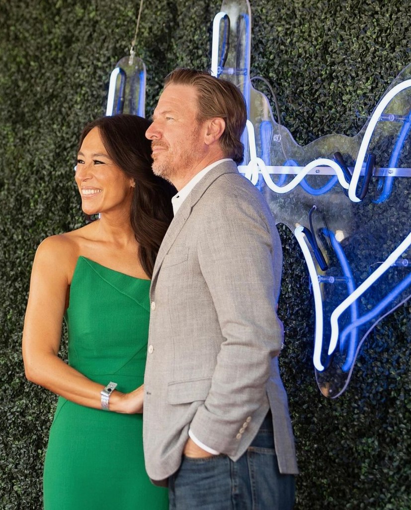 Photo shared by Joanna Gaines on Instagram April 2024 with her husband Chip Gaines at the Tim Tebow Foundation Celebrity Gala & Golf Classic