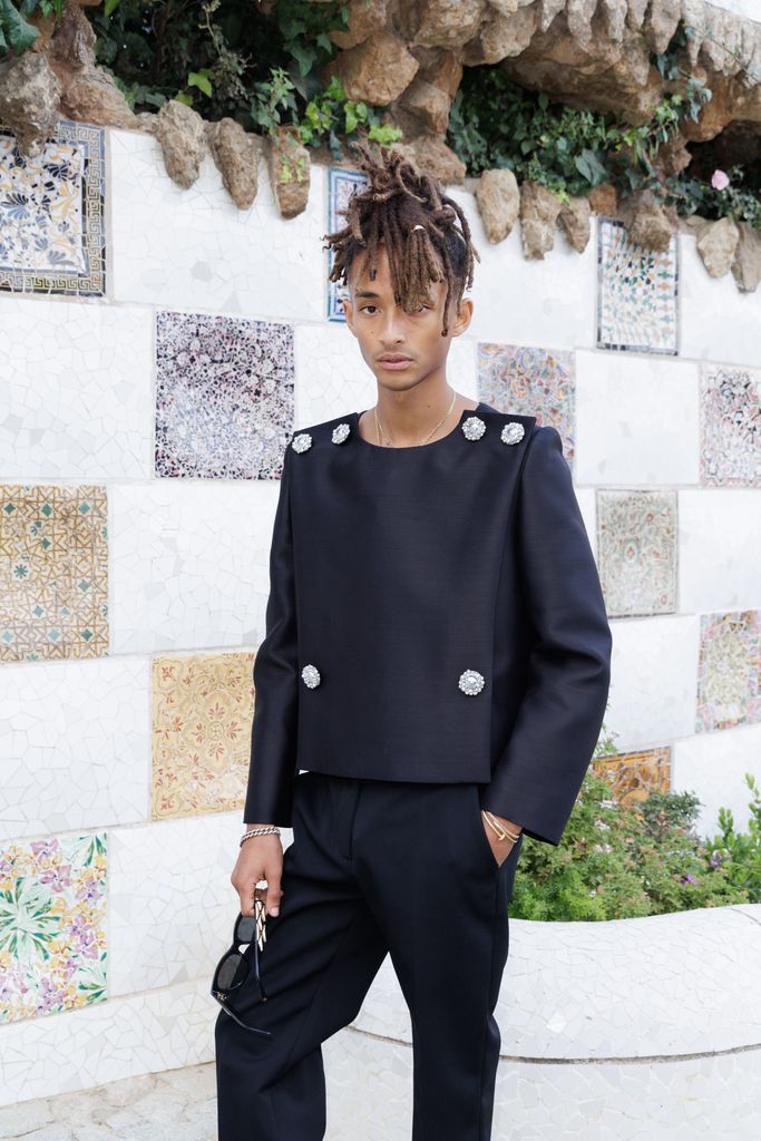 Jaden Smith at Louis Vuitton Cruise 2025 Show held at Park GÃ¼ell on May 23, 2024 in Barcelona, Spain