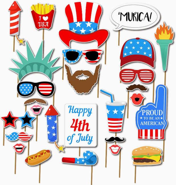 best 4th of july party ideas photo booth props