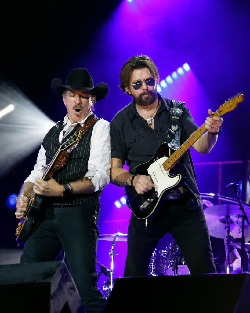 Kix Brooks and Ronnie Dunn of Brooks & Dunn perform during CMA Fest 2025 at the main stage at Nissan Stadium on June 05, 2025 in Nashville, Tennessee