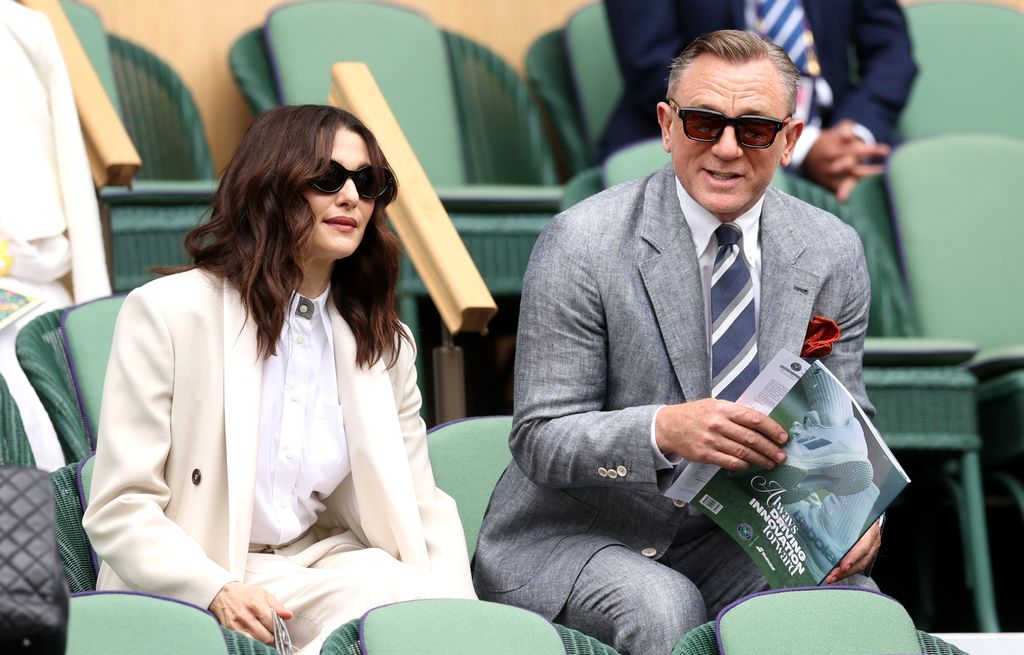 Daniel Craig and Rachel Weisz at Wimbledon