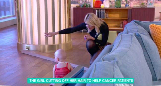 holly willoughby this morning comforts baby
