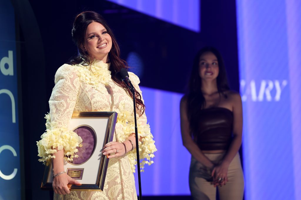 Lana Del Rey on stage at Women in Music Awards