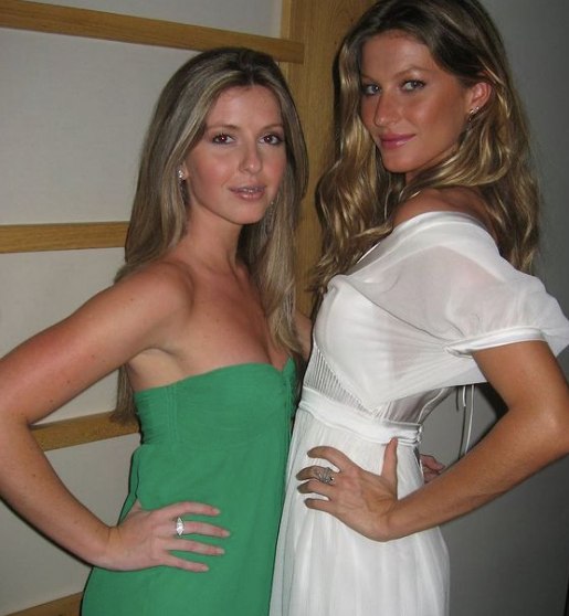 Gisele Bundchen and her twin Patricia