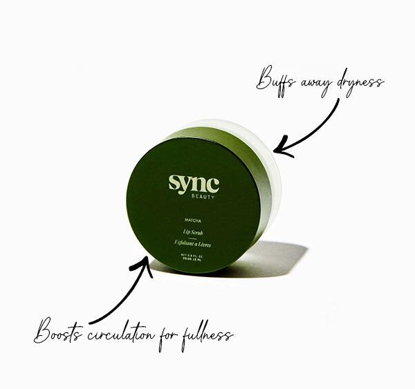 Sync Beauty lip scrub product shot