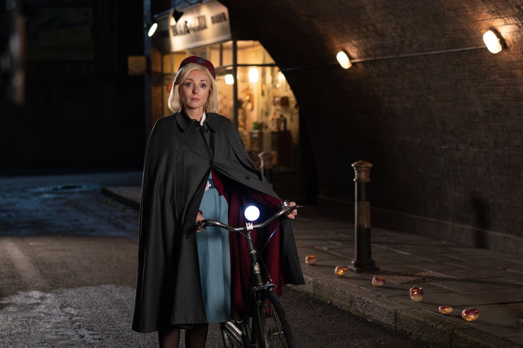 Helen George as Trixie Aylward in Call the Midwife  
