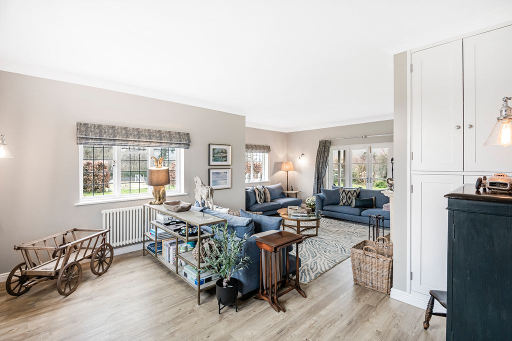 living room in modern cottage