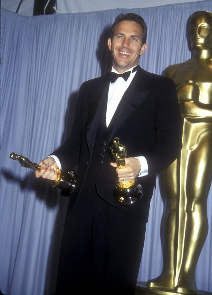 Kevin Costner, winner of Best Picture and Best Director for "Dances with Wolves"
