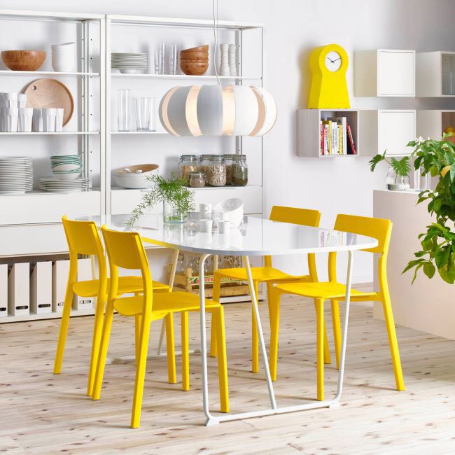 Ikea colour pop dining room