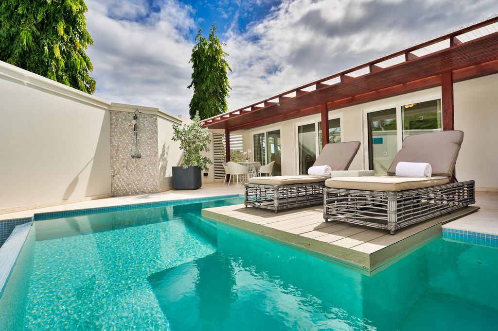 Some of the suites at the award-winning Calabsh hotel come with their own private plunge pool