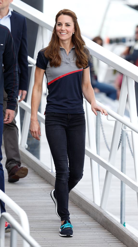 Princess Kate wearing a polo shirt