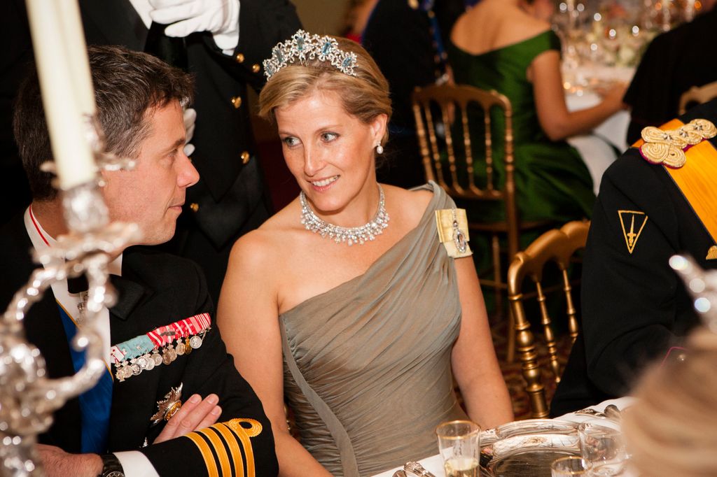 Sophie wore the tiara at Prince Guillaume and Princess Stephanie's wedding in 2012