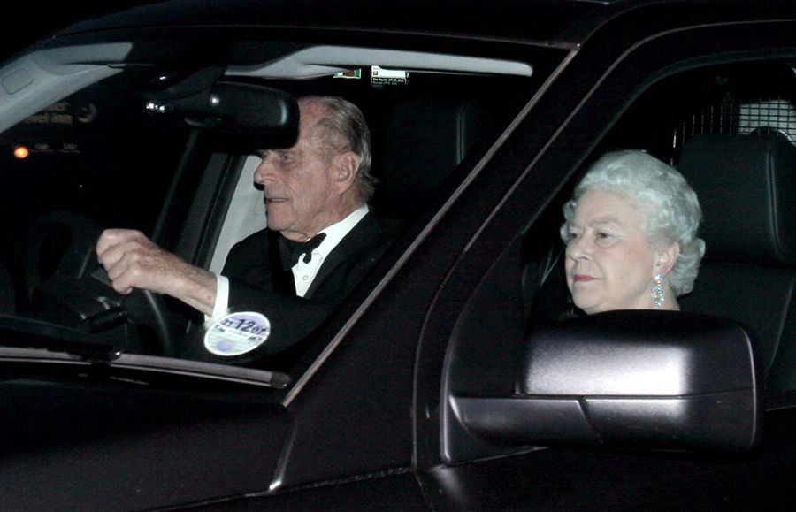 prince philip driving the queen sophie wessex dinner