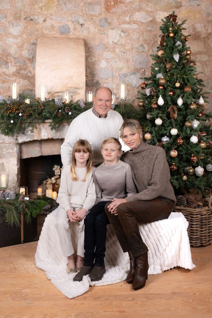 Princess Charlene's surprising Christmas scenes at grand home with two ...