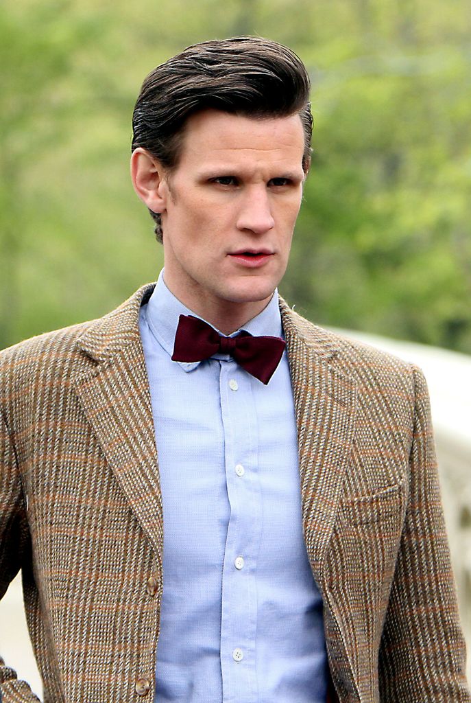 Matt Smith in character as The Doctor