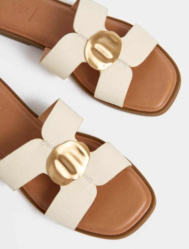 marks and spencer cream sandals