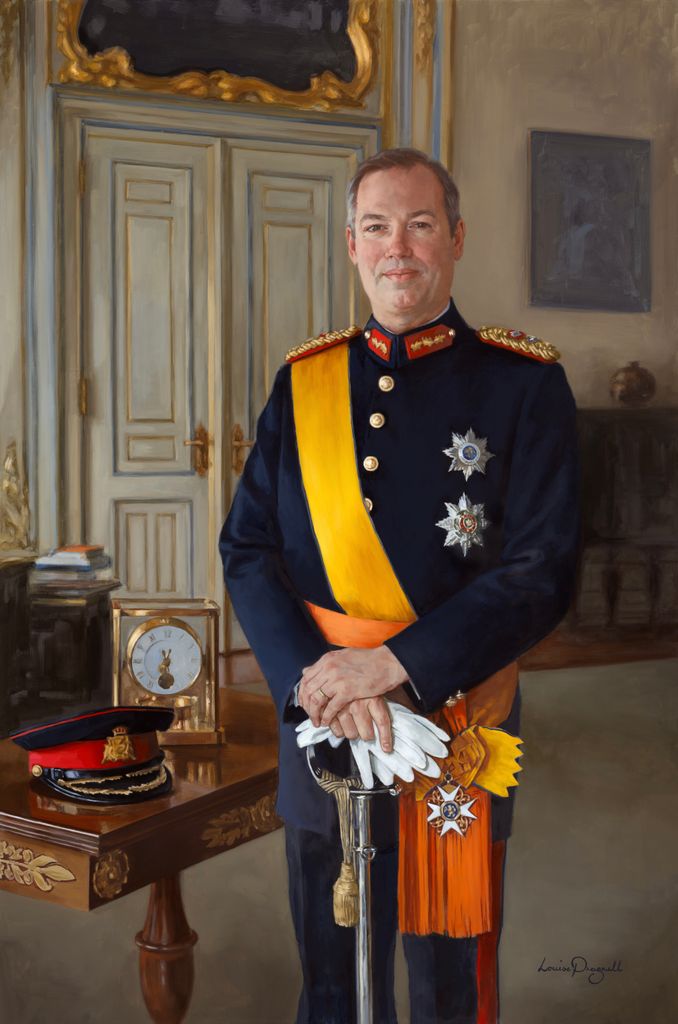 Portrait of Prince Guilluame of Luxembourg painted by Louise Pragnel