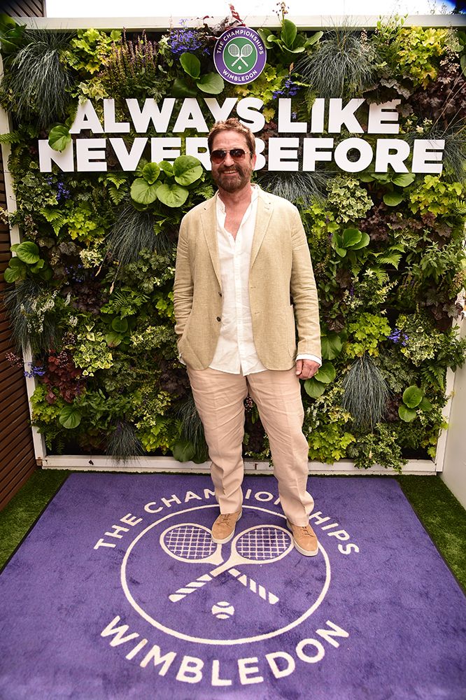 Gerard Butler at Wimbledon