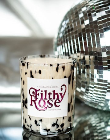 Champagne & Smoke Filthy Rose Scented Candle