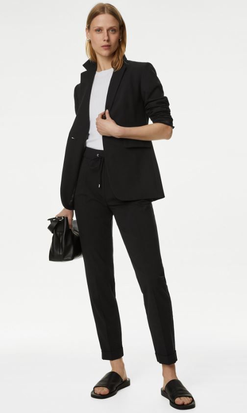 marks and spencer tapered trousers