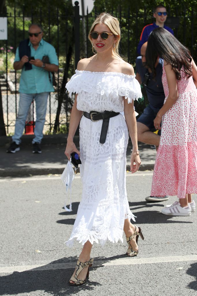 She tapped into her boho roots in a bardot dress in 2022