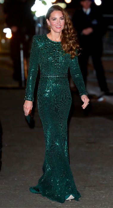 kate middleton green sequin dress royal albert hall 