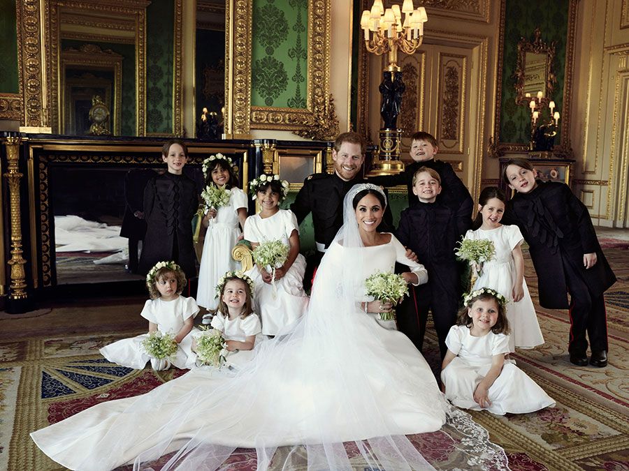 official royal wedding pictures bridal party