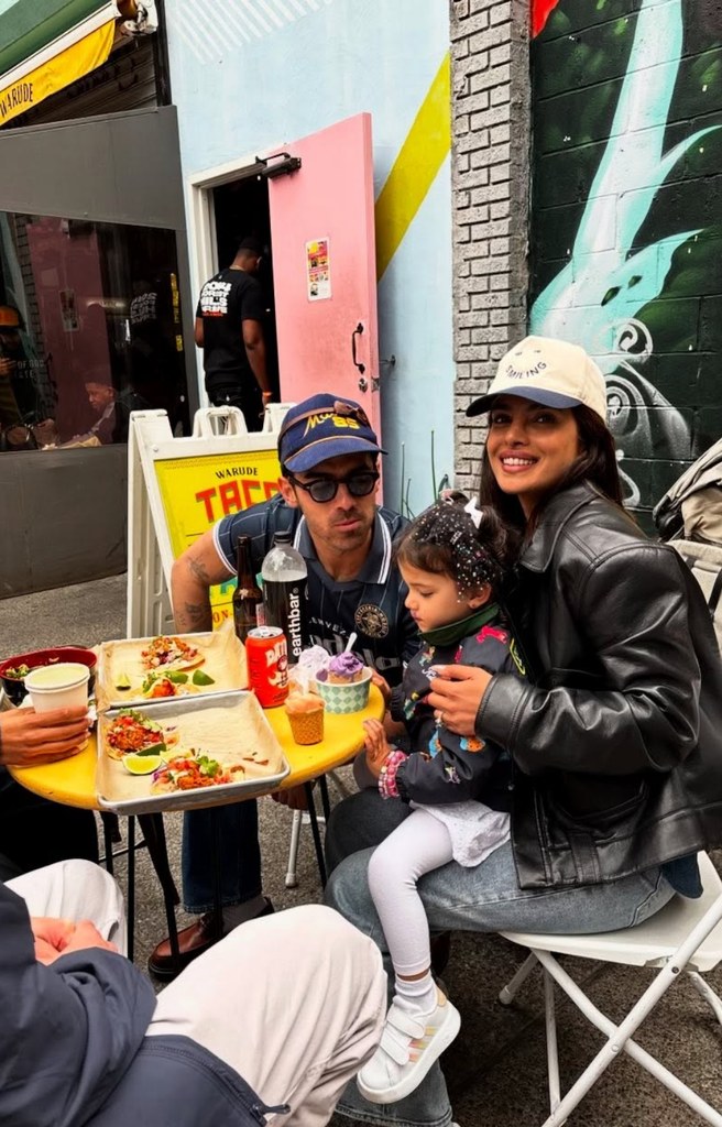 Photo shared by Priyanka Chopra on Instagram of her daughter Malti Marie with her uncle Joe Jonas