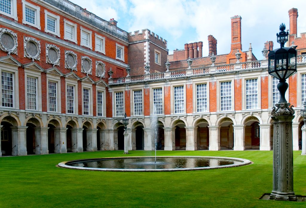 Hampton Court Palace in Great Britain UK
