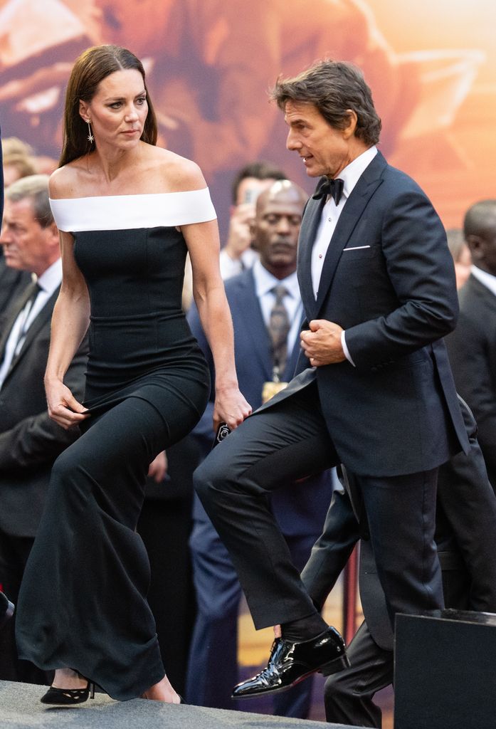 Kate middleton in black dress with tom cruise