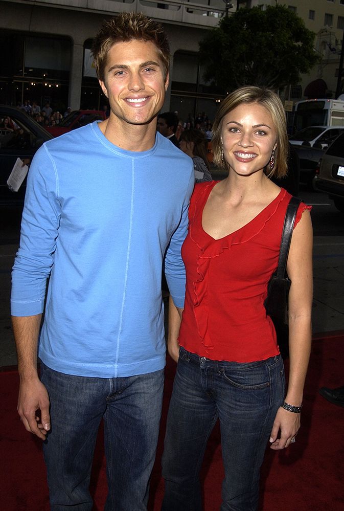 Eric Winter on the red carpet with Allison Ford in 2002