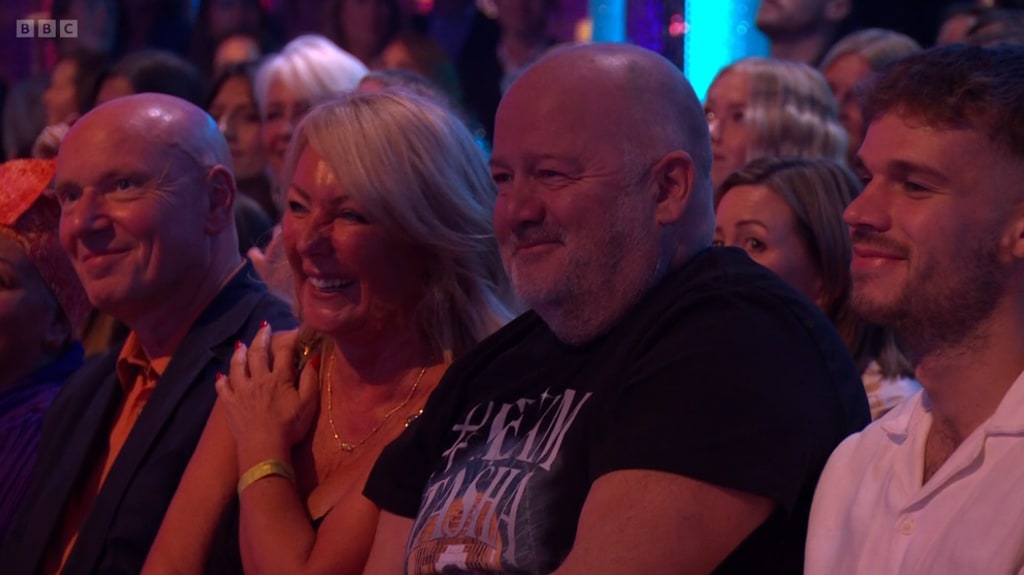 Tasha Ghouri's dad, Tarek in the Strictly audience 