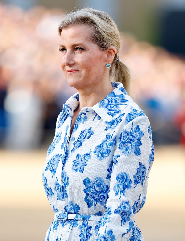 Sophie, Duchess of Edinburgh attends a performance of 'Orb and Sceptre', The Household Division's Beating Retreat Military Musical Spectacular, at Horse Guards Parade on July 5, 2023
