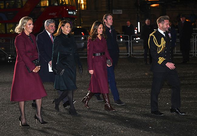 Zara Tindall with Kate Middletons family
