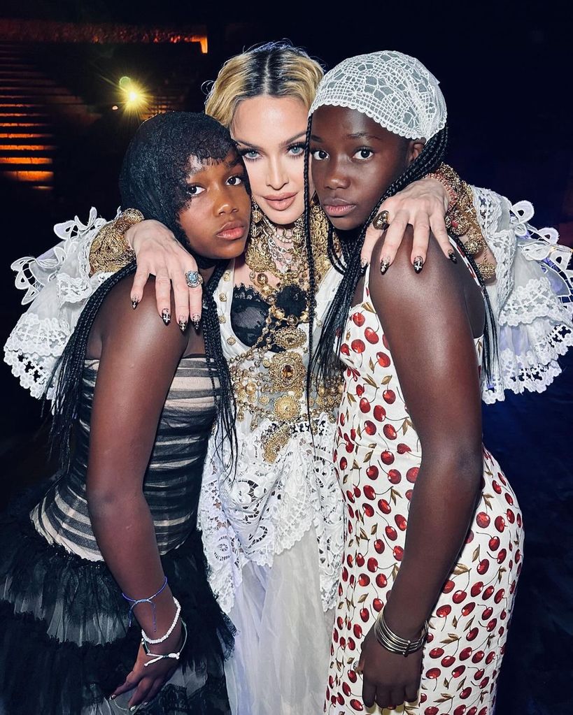 Madonna with twins Stella and Estere