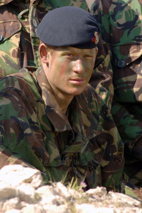 prince harry in army