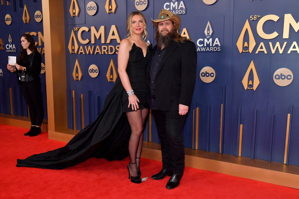 Morgane Stapleton and Chris Stapleton attend The 58th Annual CMA Awards at Music City Center on November 20, 2024 in Nashville, Tennessee