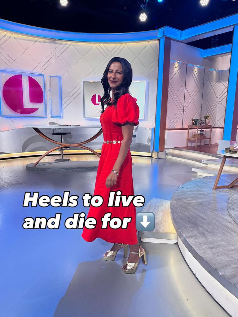 Ranvir Singh red dress