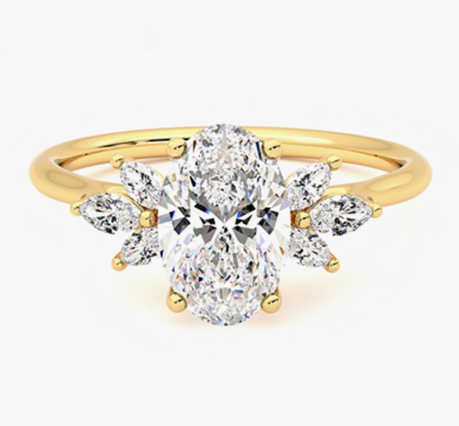 marquise oval ring