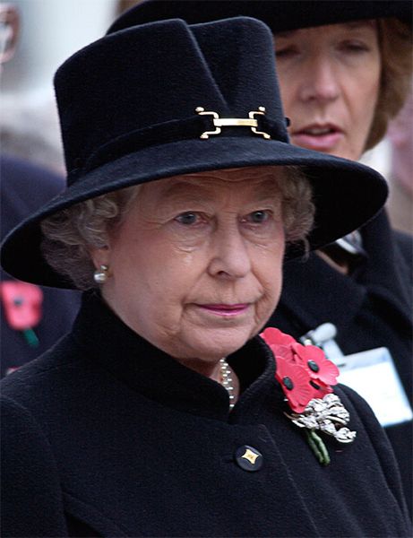 The Queen crying on Remembrance Day