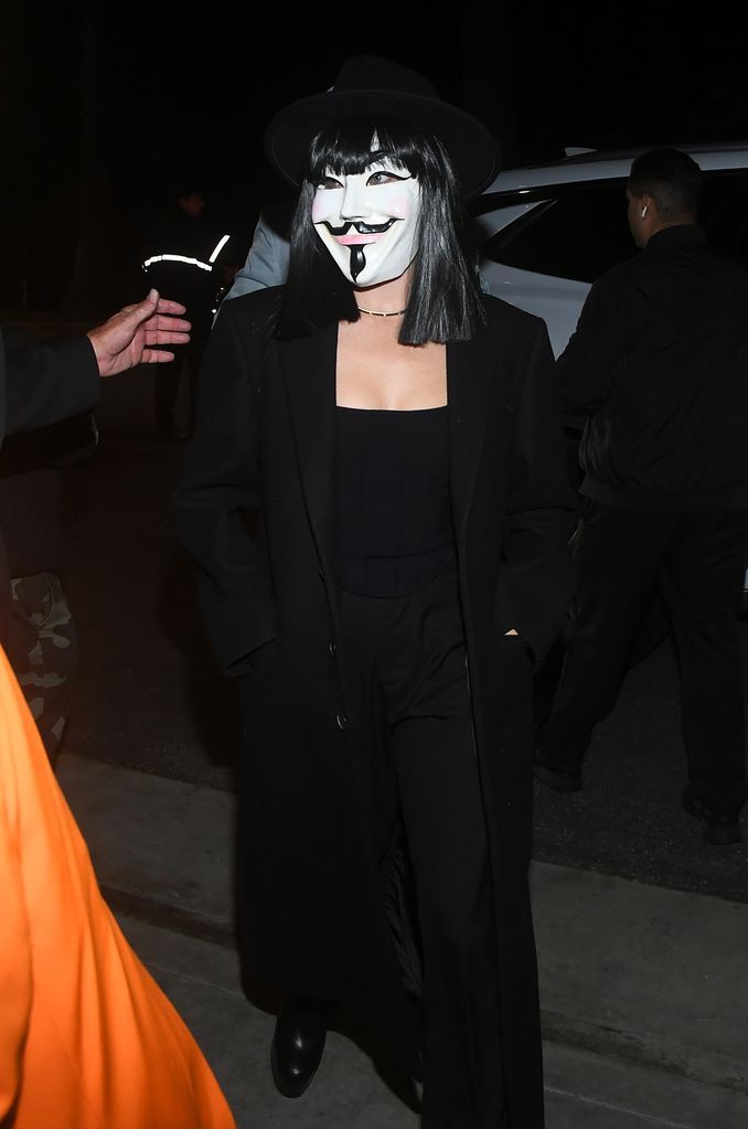 Margot Robbie arrives to the Annual Casamigos Halloween Party on October 27, 2023 in Los Angeles, California.