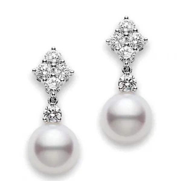 Mikimoto drop earrings
