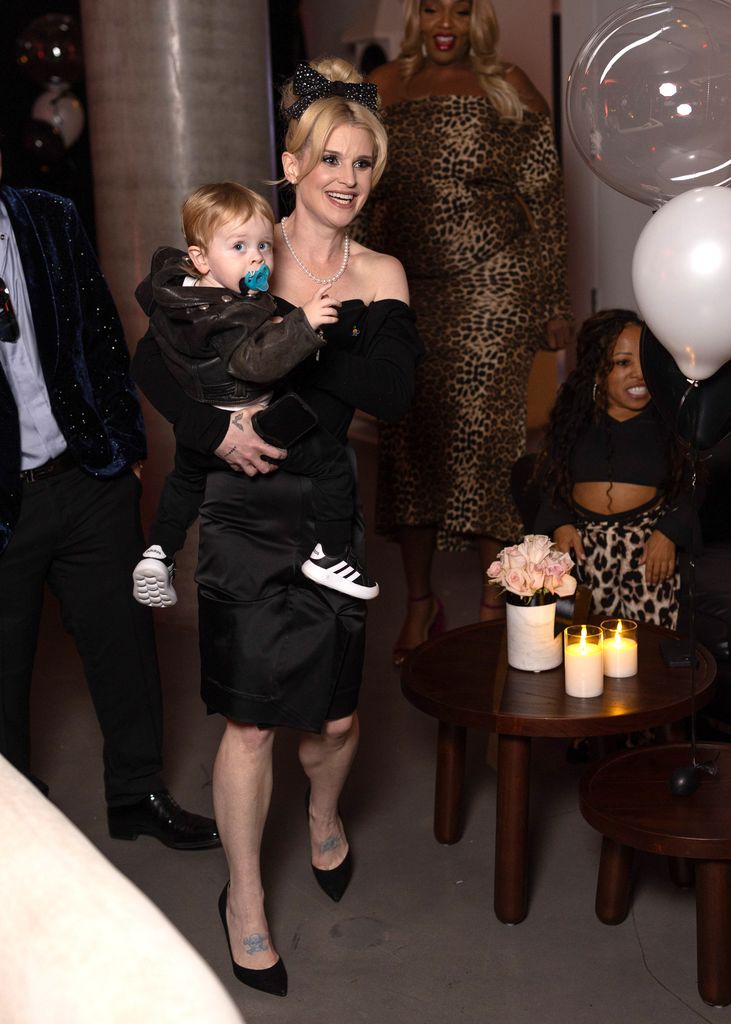 Kelly Osbourne and her son Sidney Wilson 