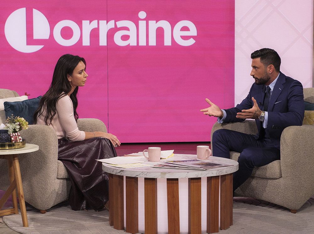 Giovanni Pernice talks to Christine Lampard on Lorraine