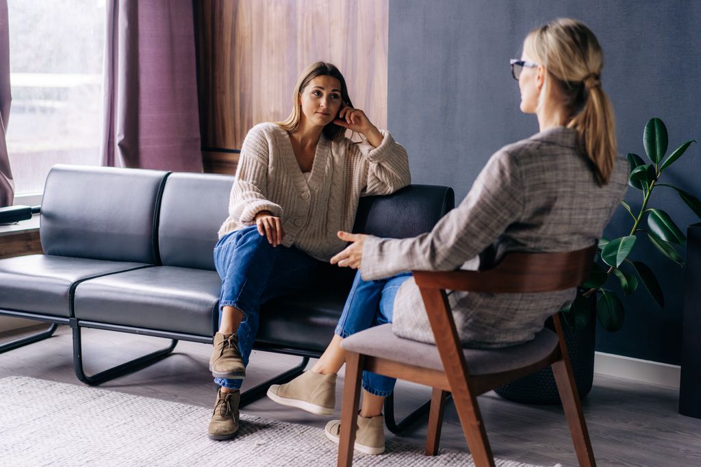 Woman receiving therapy