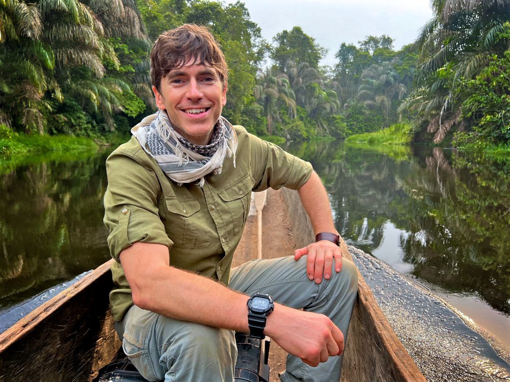 Simon Reeve in the Congo rainforest in Wilderness with Simon Reeve